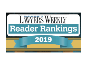 Mass. Lawyers Weekly Reader Ranking - 2019 Award